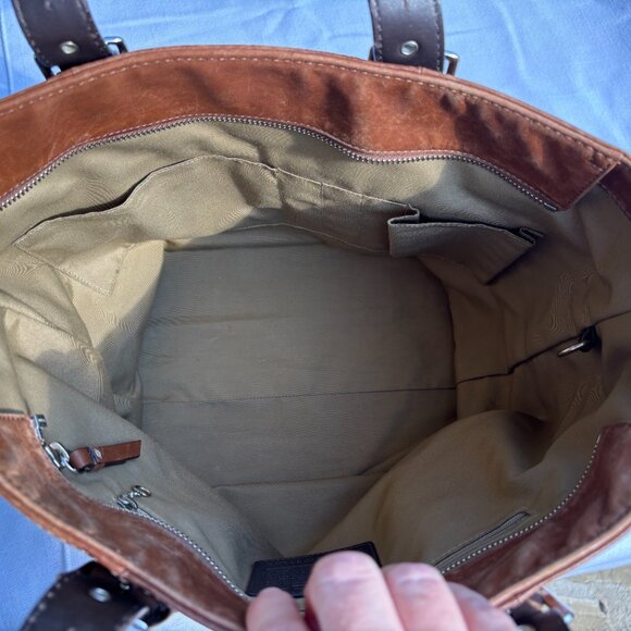 Coach Brown Tote Bag #F11202 - Picture 9 of 12